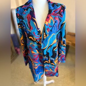 Vibrant and colorful blazer!